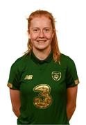 1 March 2020; Aoife Cronin during a Republic of Ireland Women's U17 squad portrait session at Johnstown House in Enfield, Meath. Photo by Stephen McCarthy/Sportsfile