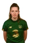 1 March 2020; Olivia Gibson during a Republic of Ireland Women's U17 squad portrait session at Johnstown House in Enfield, Meath. Photo by Stephen McCarthy/Sportsfile