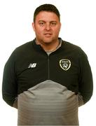 1 March 2020; Goalkeeping coach Dave Rooney during a Republic of Ireland Women's U17 squad portrait session at Johnstown House in Enfield, Meath. Photo by Stephen McCarthy/Sportsfile
