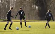 2 March 2020; Marie Hourihan, centre, during a Republic of Ireland Women training session at Johnstown House in Enfield, Co Meath. Photo by Seb Daly/Sportsfile