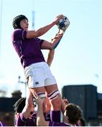 2 March 2020; Jack Kearney of Clongowes Wood College during the Bank of Ireland Leinster Schools Senior Cup Semi-Final between Clongowes Wood College and St Vincent’s, Castleknock College, at Energia Park in Donnybrook, Dublin. Photo by Ramsey Cardy/Sportsfile