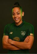 3 March 2020; Rianna Jarrett poses for a portrait during a Republic of Ireland Women squad portraits session at Johnstown House in Enfield, Meath. Photo by Seb Daly/Sportsfile