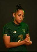 3 March 2020; Rianna Jarrett poses for a portrait during a Republic of Ireland Women squad portraits session at Johnstown House in Enfield, Meath. Photo by Seb Daly/Sportsfile