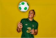 3 March 2020; Rianna Jarrett poses for a portrait during a Republic of Ireland Women squad portraits session at Johnstown House in Enfield, Meath. Photo by Brendan Moran/Sportsfile