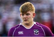2 March 2020; Ruairi O'Regan of Clongowes Wood College during the Bank of Ireland Leinster Schools Senior Cup Semi-Final between Clongowes Wood College and St Vincent’s, Castleknock College, at Energia Park in Donnybrook, Dublin. Photo by Ramsey Cardy/Sportsfile