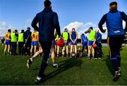 1 March 2020; Clare players take their places for the pre-match team photograph before the Allianz Hurling League Division 1 Group B Round 5 match between Clare and Dublin at Cusack Park in Ennis, Clare. Photo by Ray McManus/Sportsfile