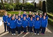 3 March 2020; Special Olympics Team Leinster set their sights on Northern Ireland. Pictured are all of the female athletes with Republic of Ireland international Stephanie Roche at the launch at Keadeen Hotel in Newbridge, Kildare. Photo by Harry Murphy/Sportsfile