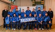 3 March 2020; Special Olympics Team Leinster set their sights on Northern Ireland. Pictured is Former GAA commentator Mícheál Ó Muircheartaigh and Republic of Ireland international Stephanie Roche with the Navan Arch, Meath, athletes, Michelle Dunne, Emma Murray, Bridget Power, Joanne Power, Liam Brady, Francis Power, Stuart Walsh, Daragh Hastings, John Butler, Karl McMahon, Cooper Collins, Jamie Reilly and Maciej Ledzki at the launch at the Keadeen Hotel in Newbridge, Kildare. Photo by Harry Murphy/Sportsfile