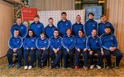 3 March 2020; Special Olympics Team Leinster set their sights on Northern Ireland. Pictured is the Navan Arch, Meath, athletes, Michelle Dunne, Emma Murray, Bridget Power, Joanne Power, Liam Brady, Francis Power, Stuart Walsh, Daragh Hastings, John Butler, Karl McMahon, Cooper Collins, Jamie Reilly and Maciej Ledzki at the launch at the Keadeen Hotel in Newbridge, Kildare. Photo by Harry Murphy/Sportsfile