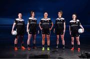 4 March 2020; In attendance at the launch of the AbbVie-sponsored Sligo senior ladies’ football team 2020 jersey are, from left, Ciara Gorman, Ruth Goodwin, Nicola Brennan, Eilise Codd and Sinead Noughton at Rosses Point, Co Sligo. Sligo Ladies Gaelic Football Association (LGFA) and Sligo-based biopharmaceutical company AbbVie announced a three-year sponsorship late last month. The arrangement will see the AbbVie logo appear on the senior ladies’ football team jerseys until the end of the 2022. The new 2020 season Sligo LGFA jersey will see its first official outing at the team’s Division 3 Round 5 fixture against Longford on March 8th. The partnership provides the Sligo LGFA with much needed funding to help develop and grow the ladies game throughout the county. AbbVie also sponsors the Sligo men’s county GAA Senior, U-21 and Junior football team jerseys. This new sporting partnership further underscores the company’s support of local communities and sports organisations, whilst demonstrating a firm commitment to equality, diversity and inclusion (ED&I) practices, both inside and outside of the organisation. AbbVie’s new partnership with the Sligo LGFA also means that it is now the only multinational pharmaceutical company in Ireland to support an inter-county team in either code regardless of gender.  Photo by David Fitzgerald/Sportsfile