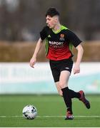 3 March 2020; Lee Kavanagh of IT Carlow during the Rustlers CFAI Cup Final match between IT Sligo and IT Carlow at Athlone Town Stadium in Athlone, Co Westmeath. Photo by Stephen McCarthy/Sportsfile