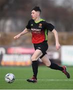 3 March 2020; Lee Kavanagh of IT Carlow during the Rustlers CFAI Cup Final match between IT Sligo and IT Carlow at Athlone Town Stadium in Athlone, Co Westmeath. Photo by Stephen McCarthy/Sportsfile