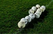 8 January 2020; A general view of footballs before the Bank of Ireland Dr McKenna Cup Round 3 match between Armagh and Tyrone at Athletic Grounds in Armagh. Photo by Piaras Ó Mídheach/Sportsfile