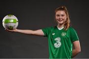 6 November 2018; Eabha O'Mahony during a Republic of Ireland women's portrait session at Dunboyne Castle Hotel in Dunboyne, Meath. Photo by Matt Browne/Sportsfile