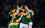 4 March 2020; Kerry players celebrate after the EirGrid Munster GAA Football U20 Championship Final match between Kerry and Cork at Austin Stack Park in Tralee, Kerry. Photo by Piaras Ó Mídheach/Sportsfile