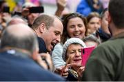 5 March 2020; Prince William, Duke of Cambridge on a walkabout in Galway during day three of their visit to Ireland. Photo by Sam Barnes/Sportsfile