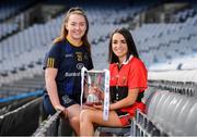 05 March 2020; Donaghy Cup finalists Mary Martin, left, DCU, and Ciara Brennan, UCC, in attendance at the 2020 Gourmet Food Parlour O’Connor Cup Captain's Day at Croke Park in Dublin. Photo by Matt Browne/Sportsfile