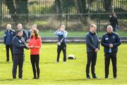 5 March 2020; Prince William, Duke of Cambridge and Catherine, Duchess of Cambridge in conversation with representatives from Knocknacarra GAA Club, Noel Tyrrell, Juvenile Football Director, left, and John Reilly, Ladies Football Director, during an engagement at Salthill Knocknacarra GAA Club in Galway during day three of their visit to Ireland. Photo by Sam Barnes/Sportsfile