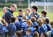 5 March 2020; Prince William, Duke of Cambridge with members of Knocknacarra GAA Club during an engagement at Salthill Knocknacarra GAA Club in Galway during day three of his visit to Ireland. Photo by Sam Barnes/Sportsfile