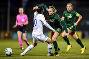 5 March 2020; Ruesha Littlejohn of Republic of Ireland in action against Natalia Chatzinikolaou of Greece during the UEFA Women's 2021 European Championships Qualifier match between Republic of Ireland and Greece at Tallaght Stadium in Dublin. Photo by Seb Daly/Sportsfile