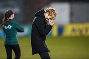 5 March 2020; Republic of Ireland manager Vera Pauw celebrates at the final whistle of the UEFA Women's 2021 European Championships Qualifier match between Republic of Ireland and Greece at Tallaght Stadium in Dublin. Photo by Stephen McCarthy/Sportsfile