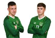 23 March 2019; Ronan McKinley, left, and Charlie McCann during a Republic of Ireland U17's Portrait session at CityWest Hotel in Dublin. Photo by Eóin Noonan/Sportsfile