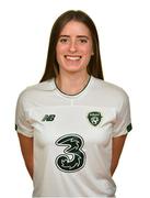 7 November 2019; Chloe Mustaki during a Republic of Ireland Women's Squad Portraits session at Johnstown House in Enfield, Meath. Photo by Brendan Moran/Sportsfile