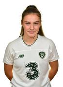 7 November 2019; Jessica Ziu during a Republic of Ireland Women's Squad Portraits session at Johnstown House in Enfield, Meath. Photo by Brendan Moran/Sportsfile