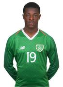 23 March 2019; Mipo Odubeko during a Republic of Ireland U17's Portrait session at CityWest Hotel in Dublin. Photo by Eóin Noonan/Sportsfile