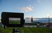 6 March 2020; RTÉ cameras set up in the TV gantry prior to the SSE Airtricity League Premier Division match between Bohemians and Shelbourne at Dalymount Park in Dublin. Photo by Eóin Noonan/Sportsfile