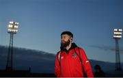 6 March 2020; Gary Deegan of Shelbourne arriving prior to the SSE Airtricity League Premier Division match between Bohemians and Shelbourne at Dalymount Park in Dublin. Photo by Eóin Noonan/Sportsfile
