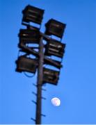 6 March 2020; The moon is seen over Finn Park ahead of the SSE Airtricity League Premier Division match between Finn Harps and Dundalk at Finn Park in Ballybofey, Donegal. Photo by Ben McShane/Sportsfile