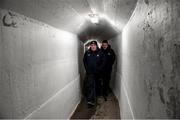 6 March 2020; Dublin manager Tom Gray and selector Ciaran Farrelly on their way to the pitch prior to the EirGrid Leinster GAA Football U20 Championship Final match between Laois and Dublin at Netwatch Cullen Park in Carlow. Photo by Matt Browne/Sportsfile