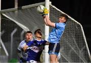 6 March 2020; Kieran McKeon of Dublin in action against Neil Keane of Laois during the EirGrid Leinster GAA Football U20 Championship Final match between Laois and Dublin at Netwatch Cullen Park in Carlow. Photo by Matt Browne/Sportsfile