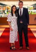 6 March 2020; Eimear and Kieran Fitzgerald of Corofin arrive prior to the AIB GAA Club Players' Awards at Croke Park in Dublin. Photo by Ramsey Cardy/Sportsfile