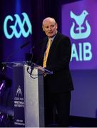 6 March 2020; AIB Head of Retail Banking Denis O'Callaghan speaks during the AIB GAA Club Players' Awards at Croke Park in Dublin. Photo by Sam Barnes/Sportsfile