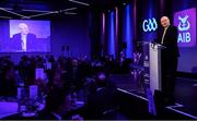 6 March 2020; AIB Head of Retail Banking Denis O'Callaghan speaks during the AIB GAA Club Players' Awards at Croke Park in Dublin. Photo by Sam Barnes/Sportsfile