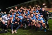 6 March 2020; The Dublin squad celebrate with the cup following the EirGrid Leinster GAA Football U20 Championship Final match between Laois and Dublin at Netwatch Cullen Park in Carlow. Photo by Matt Browne/Sportsfile