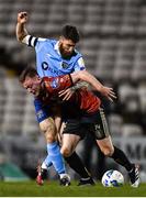 6 March 2020; Conor Levingston of Bohemians in action against Gary Deegan of Shelbourne during the SSE Airtricity League Premier Division match between Bohemians and Shelbourne at Dalymount Park in Dublin. Photo by Eóin Noonan/Sportsfile