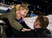 6 March 2020; Waterford United manager Alan Reynolds celebrates with his son Robin following the SSE Airtricity League Premier Division match between Waterford and Derry City at RSC in Waterford. Photo by Michael P Ryan/Sportsfile