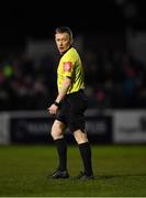 6 March 2020; Referee Derek Michael Tomney during the SSE Airtricity League Premier Division match between St Patrick's Athletic and Cork City at Richmond Park in Dublin. Photo by Seb Daly/Sportsfile