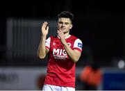 6 March 2020; Dan Ward of St Patrick's Athletic following his side's victory during the SSE Airtricity League Premier Division match between St Patrick's Athletic and Cork City at Richmond Park in Dublin. Photo by Seb Daly/Sportsfile