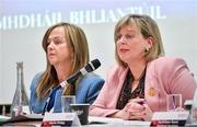 7 March 2020; Marie Hickey, President, LGFA, right, with Helen O'Rourke, CEO, LGFA, during the LGFA Annual Congress 2020 at the Loughrea Hotel & Spa in Loughrea, Galway. Photo by Piaras Ó Mídheach/Sportsfile