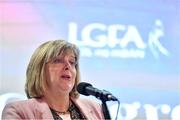 7 March 2020; Marie Hickey, President, LGFA, gives an address during the LGFA Annual Congress 2020 at the Loughrea Hotel & Spa in Loughrea, Galway. Photo by Piaras Ó Mídheach/Sportsfile