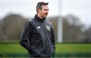 7 March 2020; Republic of Ireland Head Coach Richard Berkeley ahead of the Women's Under-15s John Read Trophy match between Republic of Ireland and England at FAI National Training Centre in Dublin. Photo by Sam Barnes/Sportsfile