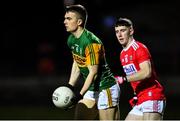 4 March 2020; Dylan Casey of Kerry in action against Blake Murphy of Cork during the EirGrid Munster GAA Football U20 Championship Final match between Kerry and Cork at Austin Stack Park in Tralee, Kerry. Photo by Piaras Ó Mídheach/Sportsfile