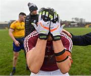 7 March 2020; Seán Fitzgerald of Galway celebrates following the EirGrid Connacht GAA Football U20 Championship Final match between Galway and Roscommon at Tuam Stadium in Tuam, Galway. Photo by Seb Daly/Sportsfile