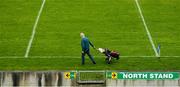 7 March 2020; Groundsman Eugene Griffin places the sideline flags prior to the Allianz Hurling League Division 1 Group A Round 3 match between Limerick and Waterford at LIT Gaelic Grounds in Limerick. Photo by Eóin Noonan/Sportsfile