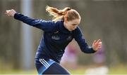 23 February 2020; Dublin goalkeeper Ciara Trant in the warm-up before the 2020 Lidl Ladies National Football League Division 1 Round 4 match between Dublin and Galway at Dublin City University Sportsgrounds in Glasnevin, Dublin. Photo by Piaras Ó Mídheach/Sportsfile