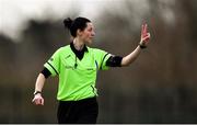 23 February 2020; Referee Maggie Farrelly during the 2020 Lidl Ladies National Football League Division 1 Round 4 match between Dublin and Galway at Dublin City University Sportsgrounds in Glasnevin, Dublin. Photo by Piaras Ó Mídheach/Sportsfile
